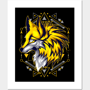 dog gold Posters and Art